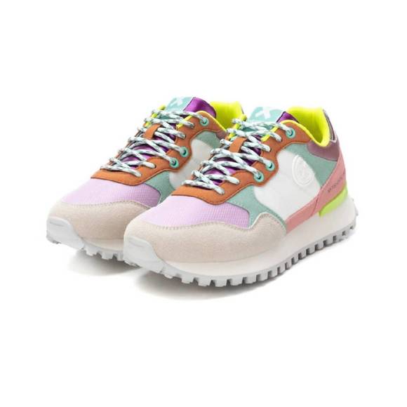 NEW XTI women's textile sneakers in multicolor - Picture 2 of 3